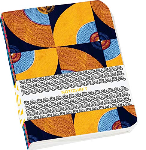 WAX Mini-Notizhefte - Motiv Karos, Blüten & Kreise: Set mit 3 Motiven