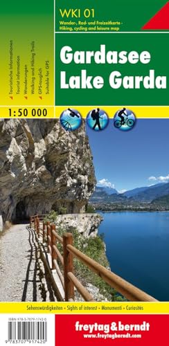Gardasee, Wanderkarte 1:50.000: Touristische Informationen, Wanderungen, GPS-tauglich (freytag & berndt Wander-Rad-Freizeitkarten, Band 1) von Freytag + Berndt
