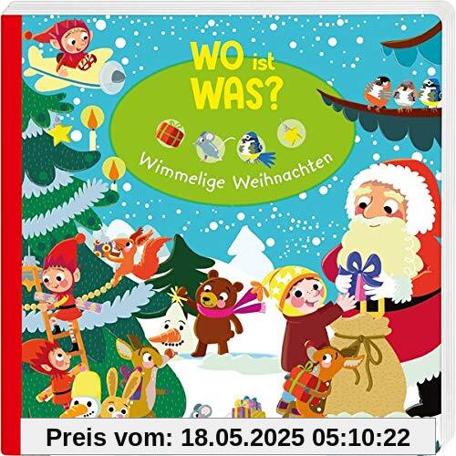 WO ist WAS? Wimmelige Weihnachten. Pappebuch für Kinder ab 2 Jahren (Bilderbuch ab 18 Monate)