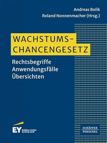 Wachstumschancengesetz: Rechtsbegriffe – Anwendungsfälle – Übersichten