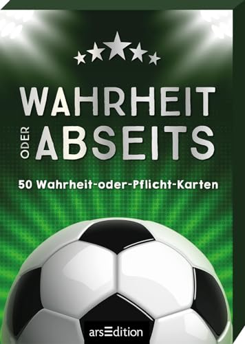 Wahrheit oder Abseits: 50 Wahrheit-oder-Pflicht-Karten | Wer die Wahrheit verschweigt, den holt die Pflicht! Partyspiel für Erwachsene von arsEdition