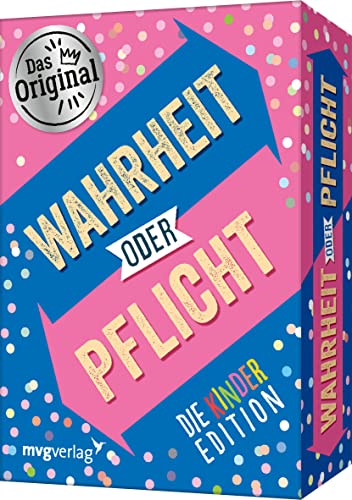 Wahrheit oder Pflicht – Die Kinderedition: | Das Original. Der Klassiker unter den Partyspielen, perfekte Geschenk für Geburtstag, Weihnachten und Schulanfang. Ab 10 Jahren von mvg Verlag