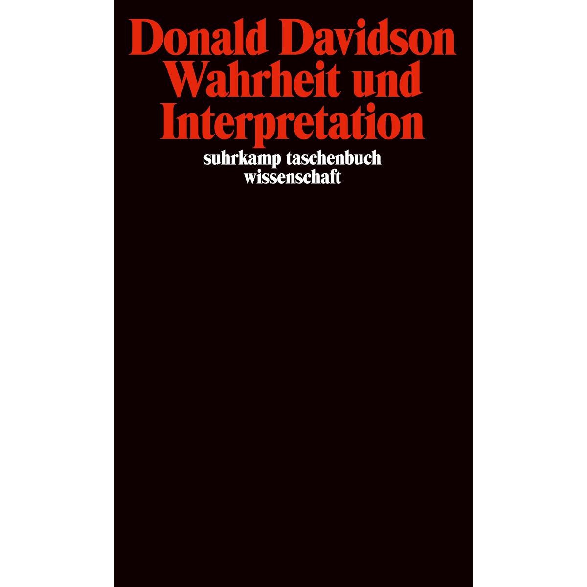 Wahrheit und Interpretation Wahrheit und Interpretation von Suhrkamp Verlag