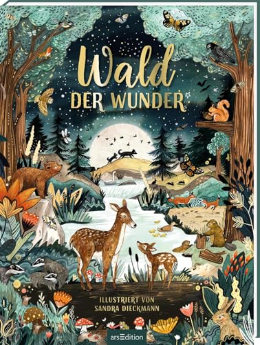 Wald der Wunder: Bilderbuch mit magischen Illustrationen, Tiere im Lauf des Tages im Wald, ab 3 Jahren von Ars Edition