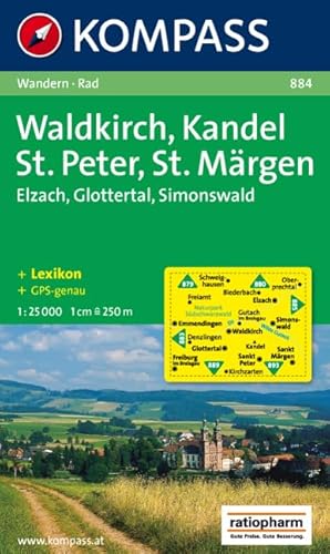 Waldkirch, Kandel, Sankt Peter, Sankt Märgen: Elzach. Glottertal. Simonswald. Wander- und Bikekarte. 1:25.000. GPS-genau Waldkirch, Kandel, Sankt Peter, Sankt Märgen: Elzach. Glottertal. Simonswald. Wander- und Bikekarte. 1:25.000. GPS-genau
