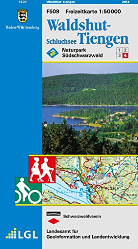 F509 Waldshut-Tiengen: Schluchsee: Naturpark Südschwarzwald 4 (Freizeitkarten 1:50000: Mit Touristischen Informationen, Wander- und Radwanderungen) von LVA Baden-Wrttemberg