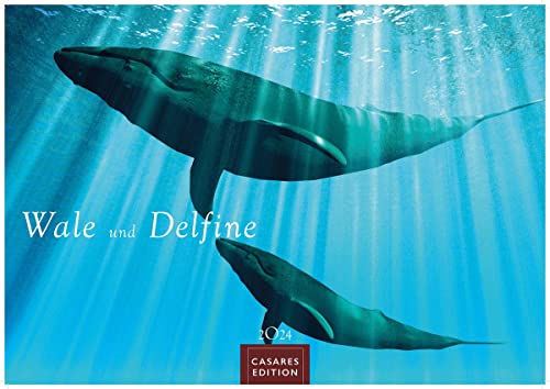 Wale und Delfine 2024 L 35x50cm von CASARES EDITION