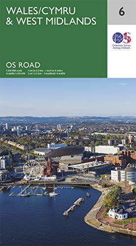 Wales & West Midlands: OS Roadmap sheet 6 von ORDNANCE SURVEY