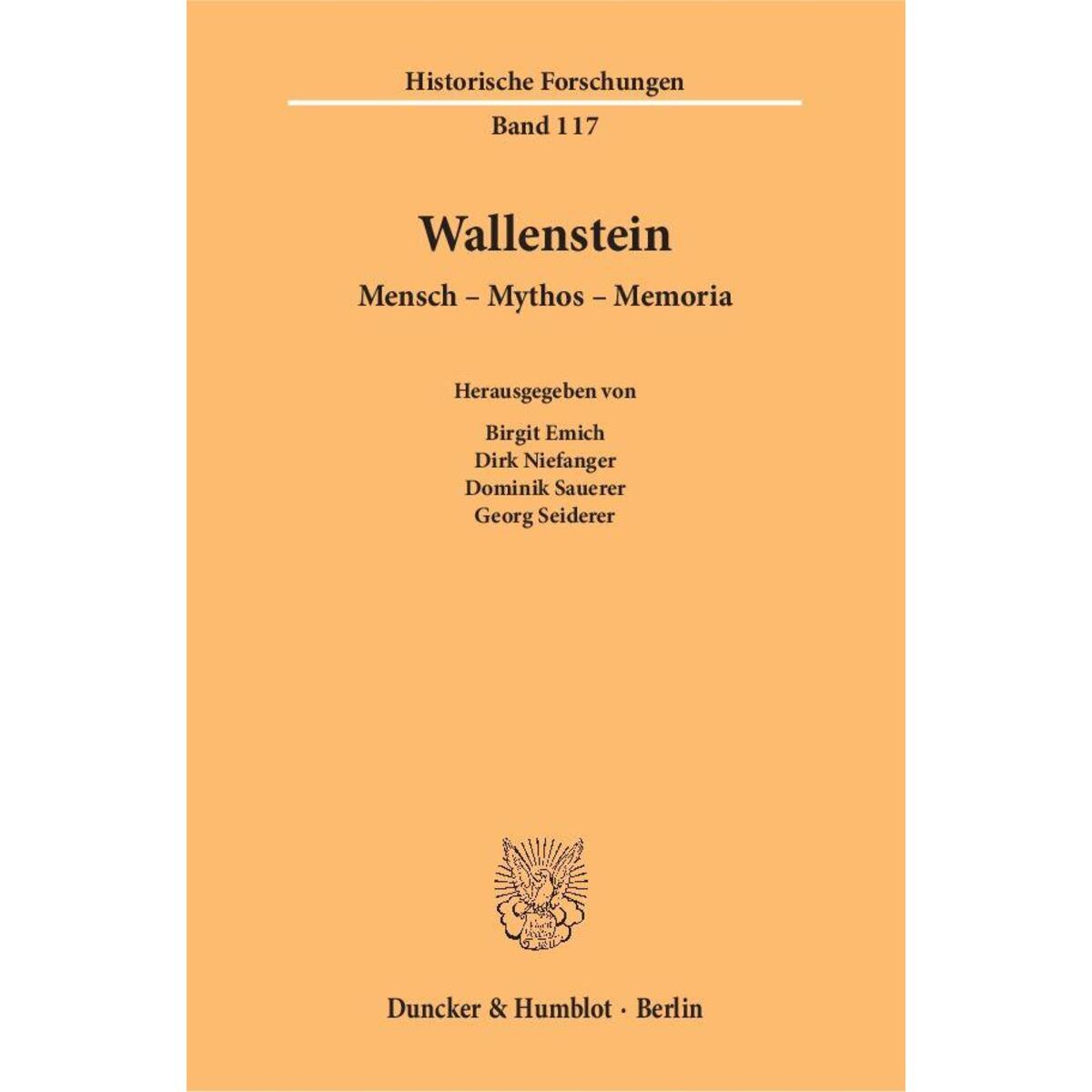 Wallenstein. von Duncker & Humblot GmbH