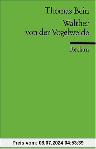 Walther von der Vogelweide: (Literaturstudium)