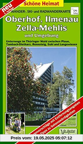 Wander-, Ski- und Radwanderkarte Oberhof und Umgebung: Auf dem Rennsteig zwischen Tambach-Dietharz, Steinbach-Hallenberg, Ilmenau und Zella-Mehlis. 1:35000 (Schöne Heimat)