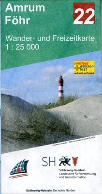 Wander- und Freizeitkarte Amrum - Föhr von Landesamt für Vermessung und Geoinformation SH