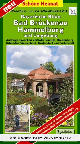 Wander- und Radwanderkarte Bayerische Rhön, Bad Brückenau, Hammelburg und Umgebung: Ausflüge zwischen Zeitlofs, Sinntal, Riedenberg, Schondra, Waizenbach, Gräfendorf und Fuchsstadt. 1:35000 Wander- und Radwanderkarte Bayerische Rhön, Bad Brückenau, Hammelburg und Umgebung: Ausflüge zwischen Zeitlofs, Sinntal, Riedenberg, Schondra, Waizenbach, Gräfendorf und Fuchsstadt. 1:35000