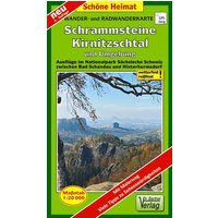 Wander- und Radwanderkarte Schrammsteine, Kirnitzschtal und Umgebung 1 : 20 000