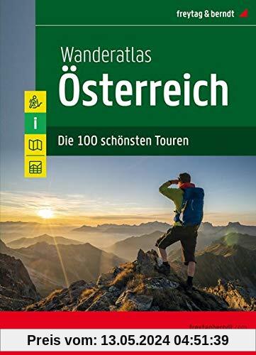 Wanderatlas Österreich, Jubiläumsausgabe 2020: Die 100 schönsten Touren (freytag & berndt Wander-Rad-Freizeitkarten)