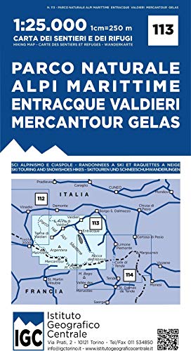 IGC Wanderkarte Alpi Marittime (Carta. Monti)
