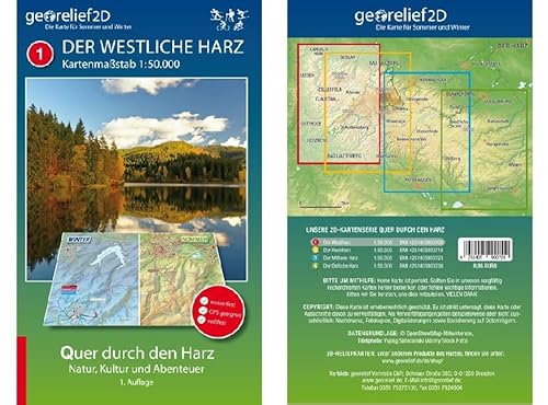 Wanderkarte Der Westliche Harz 1:50.000 Wanderkarte Der Westliche Harz 1:50.000 von georelief Vertriebs GbR