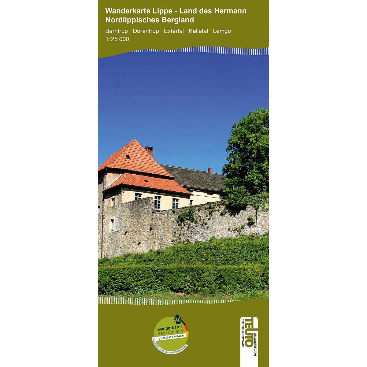 Wanderkarte Lippe: Land des Hermann - Nordlippisches Bergland Wanderkarte Lippe: Land des Hermann - Nordlippisches Bergland von Bonifatius GmbH