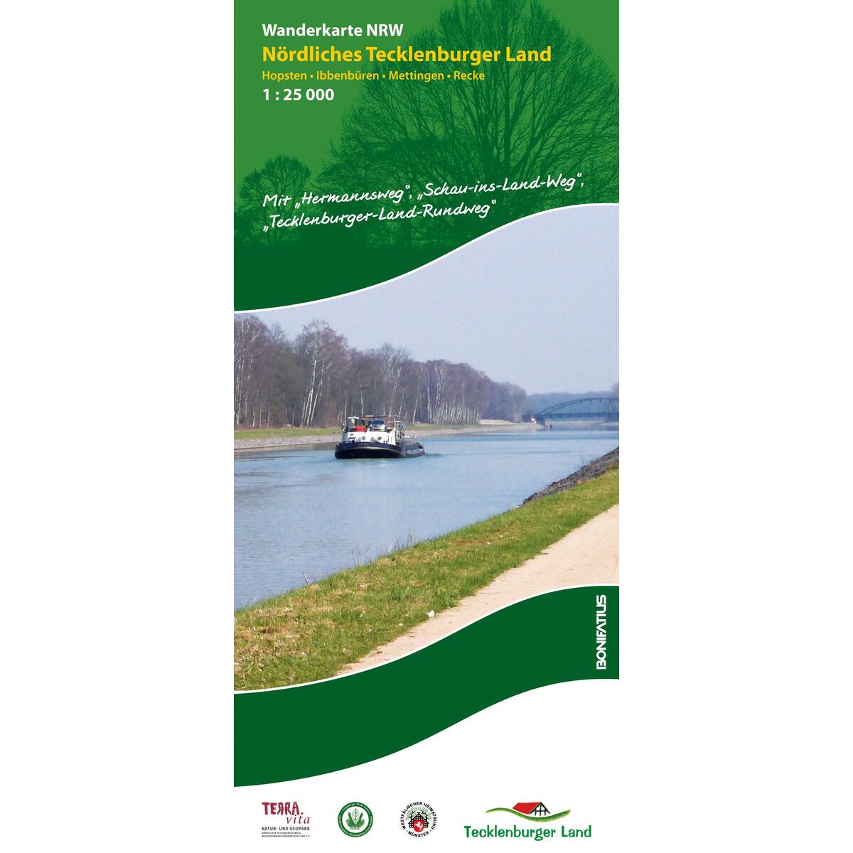 Wanderkarte NRW: Nördliches Tecklenburger Land 1 : 25 000 Wanderkarte NRW: Nördliches Tecklenburger Land 1 : 25 000 von Bonifatius GmbH