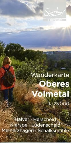Wanderkarte Oberes Volmetal: Halver, Kierspe, Lüdenscheid, Meinerzhagen, Schalksmühle von grünes herz