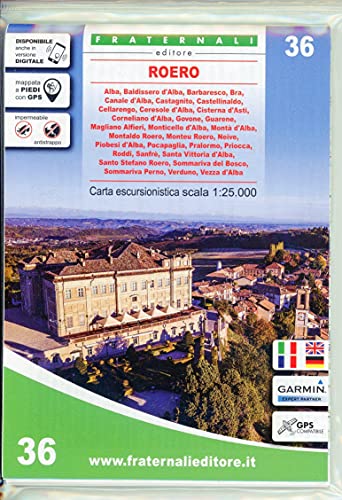 Wanderkarte Roero (wandelkaart, Band 36) von Fraternali Editore