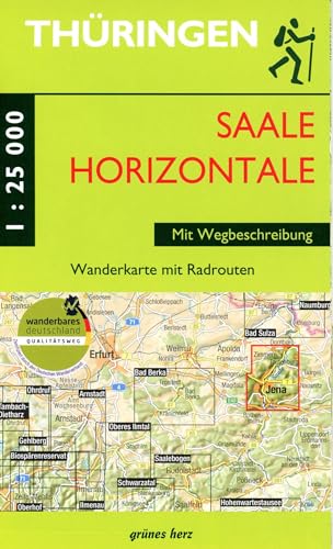 Wanderkarte Saalehorizontale: Jena, Dornburg, Tautenburg, LobedaMaßstab 1:25.000
