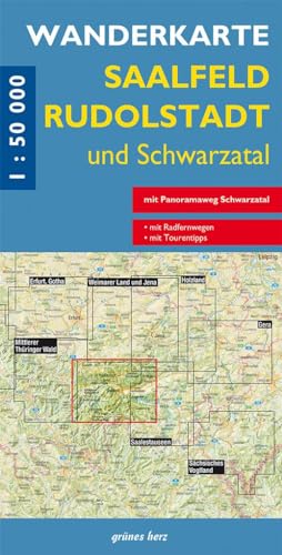 Wanderkarte Saalfeld, Rudolstadt und Schwarzatal: Mit Panoramaweg Schwarzatal (Wanderkarten 1:50.000)