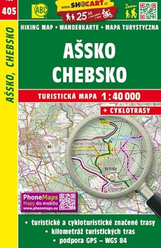 Ašsko, Chebsko / Asch, Eger Umgebung (Wander - Radkarte 1:40.000) (SHOCart Wander - Radkarte 1:40.000 Tschechien, Band 405) von Freytag + Berndt