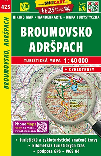 Broumovsko, Adršpach / Braunau, Adersbach (Wander - Radkarte 1:40.000): Turisticke Mapy Cesko (SHOCart Wander - Radkarte 1:40.000 Tschechien, Band 425)
