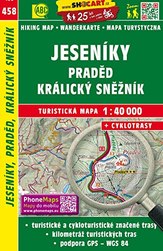 Jeseníky, Praděd, Kralický Sněžník / Gesenke, Altvater, Gr. Schneeberg (Wander - Radkarte 1:40.000): Turisticke Mapy Cesko (SHOCart Wander - Radkarte 1:40.000 Tschechien, Band 458) Jeseníky, Praděd, Kralický Sněžník / Gesenke, Altvater, Gr. Schneeberg (Wander - Radkarte 1:40.000): Turisticke Mapy Cesko (SHOCart Wander - Radkarte 1:40.000 Tschechien, Band 458)