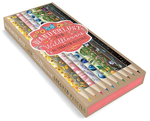 Wanderlust and Wildflowers: 10 Colored Pencils: (Colored Pencils for Sketching, Colored Pencils for Daisy-Lovers) von Chronicle Books