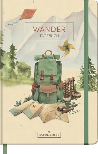 Wandertagebuch-Rucksack: Reisetagebuch 13 x 19 cm zum Ankreuzen und Ausfüllen, mit Lesebändchen und Gummiband, 160 Seiten SchreibLiebe von Korsch Verlag