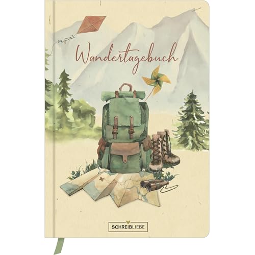 Wandertagebuch Rucksack: Reisetagebuch zum Ankreuzen und Ausfüllen, mit Lesebändchen, 160 Seiten SchreibLiebe von Korsch Verlag