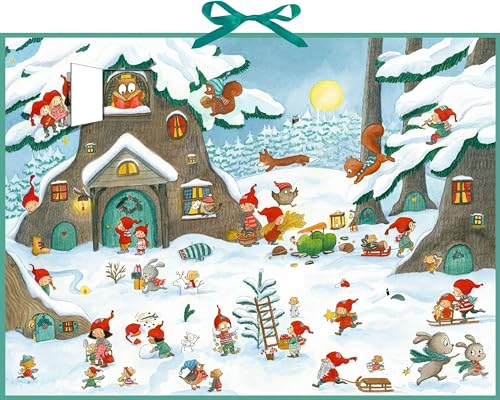 Wand-Adventskalender – Im Wichtel-Winterwald: Wimmelkalender