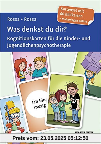 Was denkst du dir?: Kognitionskarten für die Kinder- und Jugendlichenpsychotherapie. Kartenset mit 60 Bildkarten. Mit Online-Material Was denkst du dir?: Kognitionskarten für die Kinder- und Jugendlichenpsychotherapie. Kartenset mit 60 Bildkarten. Mit Online-Material