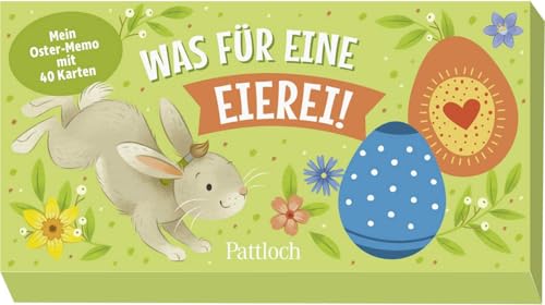 Was für eine Eierei!: Mein Oster-Memo mit 40 Karten | Memo-Spiel in Eierform | Spielspaß für die ganze Familie und ideal als Ostergeschenk ab 4 Jahren (Geschenke fürs Osternest) Was für eine Eierei!: Mein Oster-Memo mit 40 Karten | Memo-Spiel in Eierform | Spielspaß für die ganze Familie und ideal als Ostergeschenk ab 4 Jahren (Geschenke fürs Osternest) von Pattloch Geschenkbuch