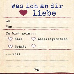 Was ich an dir liebe - Klebezettel von riva Verlag
