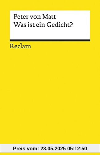 Was ist ein Gedicht? (Reclams Universal-Bibliothek)
