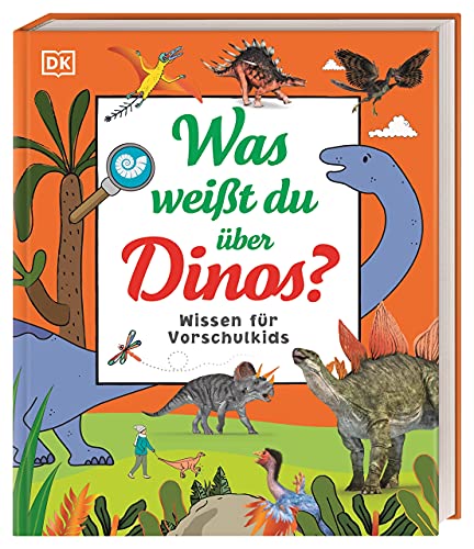 Wissen für Vorschulkids. Was weißt du über Dinos?: Erstes großes Dino-Sachbuch mit Fotos und Lesebändchen von DK
