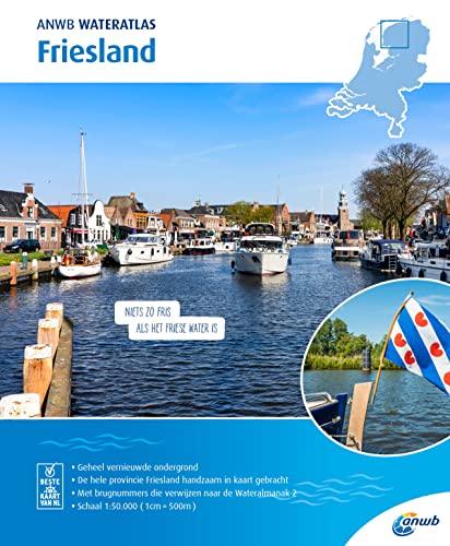 Wateratlas Friesland 1:50 000 (ANWB waterkaart) von ANWB