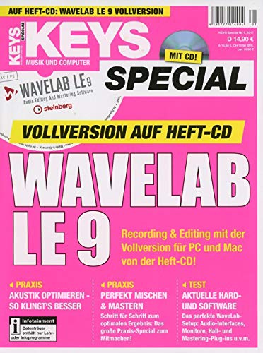 Wavelab LE 9 Vollversion im Keys Special 1/2017 von PPV Medien GmbH