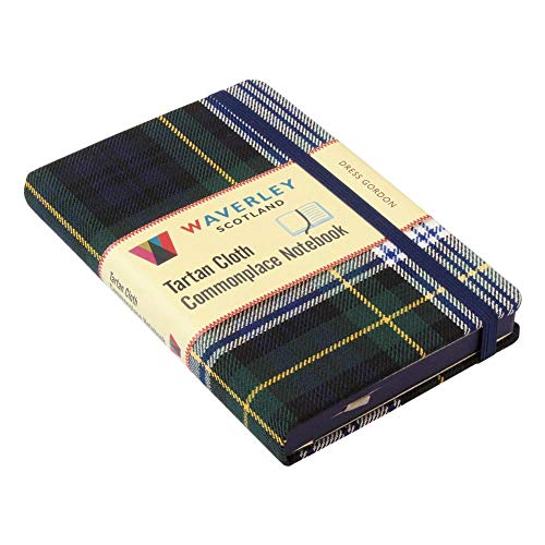 Waverley (M): Dress Gordon Tartan Cloth Commonplace Notebook (Waverley Scotland Tartan Cloth Commonplace Notebooks/Gift/stationery/plaid)