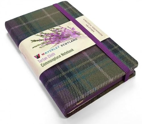 Waverley S.T. (M): Heather Pocket Genuine Tartan Cloth Commonplace Notebook