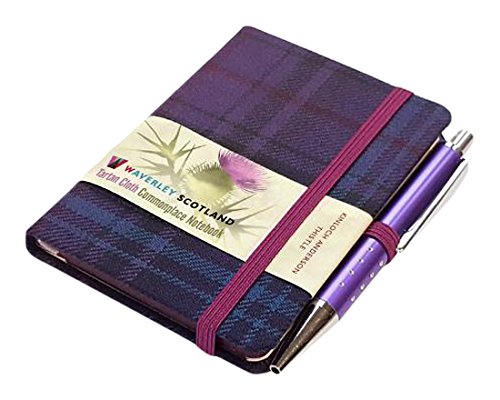 Waverley S.T. (S): Thistle Mini with Pen Pocket Genuine Tartan Cloth Commonplace Notebook von The Gresham Publishing Co. Ltd