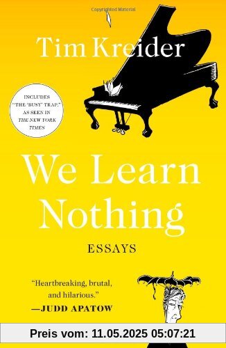 We Learn Nothing: Essays