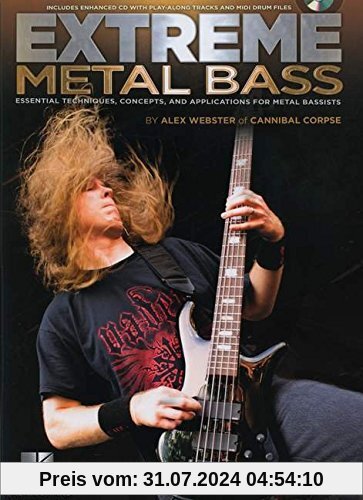Webster Alex Extreme Metal Bass Essential Techniques Bgtr Tab BK/CD