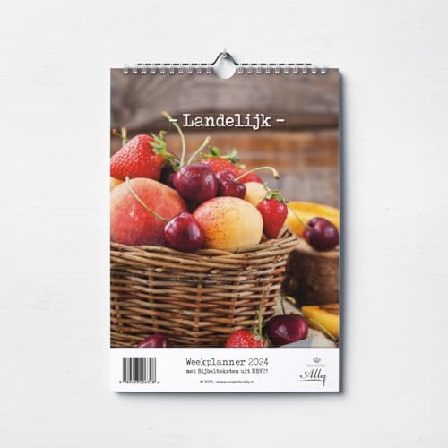Weekplanner 2024 Landelijk met bijbeltekst von ABC Distributie