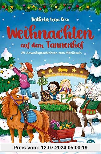 Weihnachten auf dem Tannenhof: 24 Adventsgeschichten zum Miträtseln