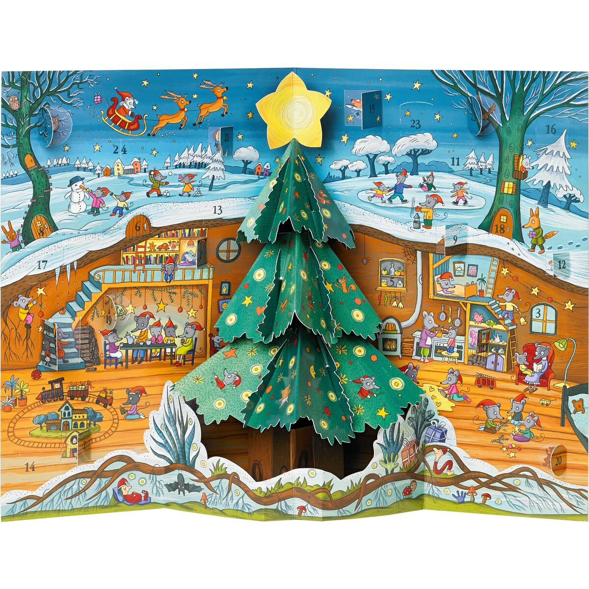Weihnachten bei Familie Maus Pop-up-Adventskalender Weihnachten bei Familie Maus Pop-up-Adventskalender von Gerstenberg Verlag