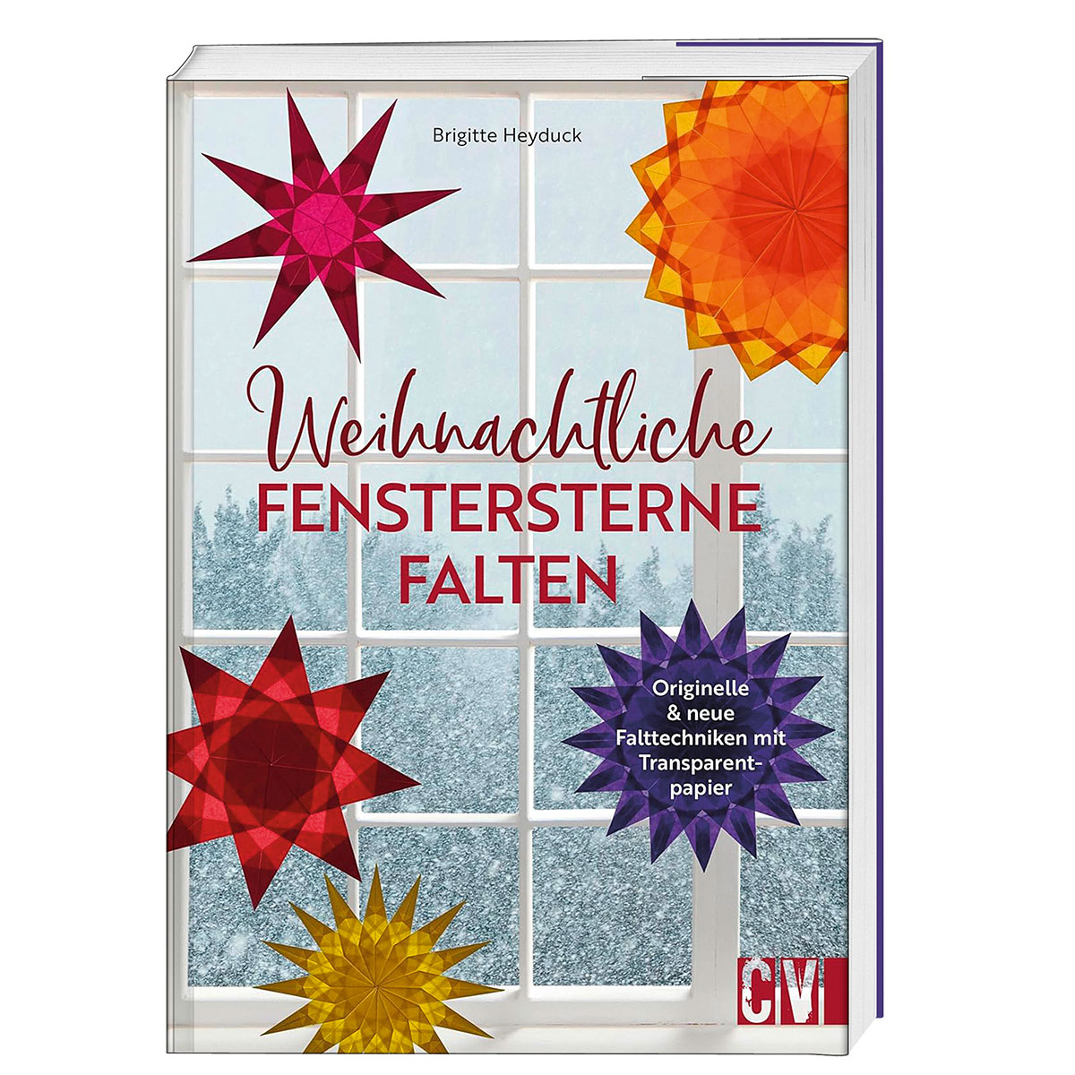 Weihnachtliche Fenstersterne falten von Christophorus Verlag
